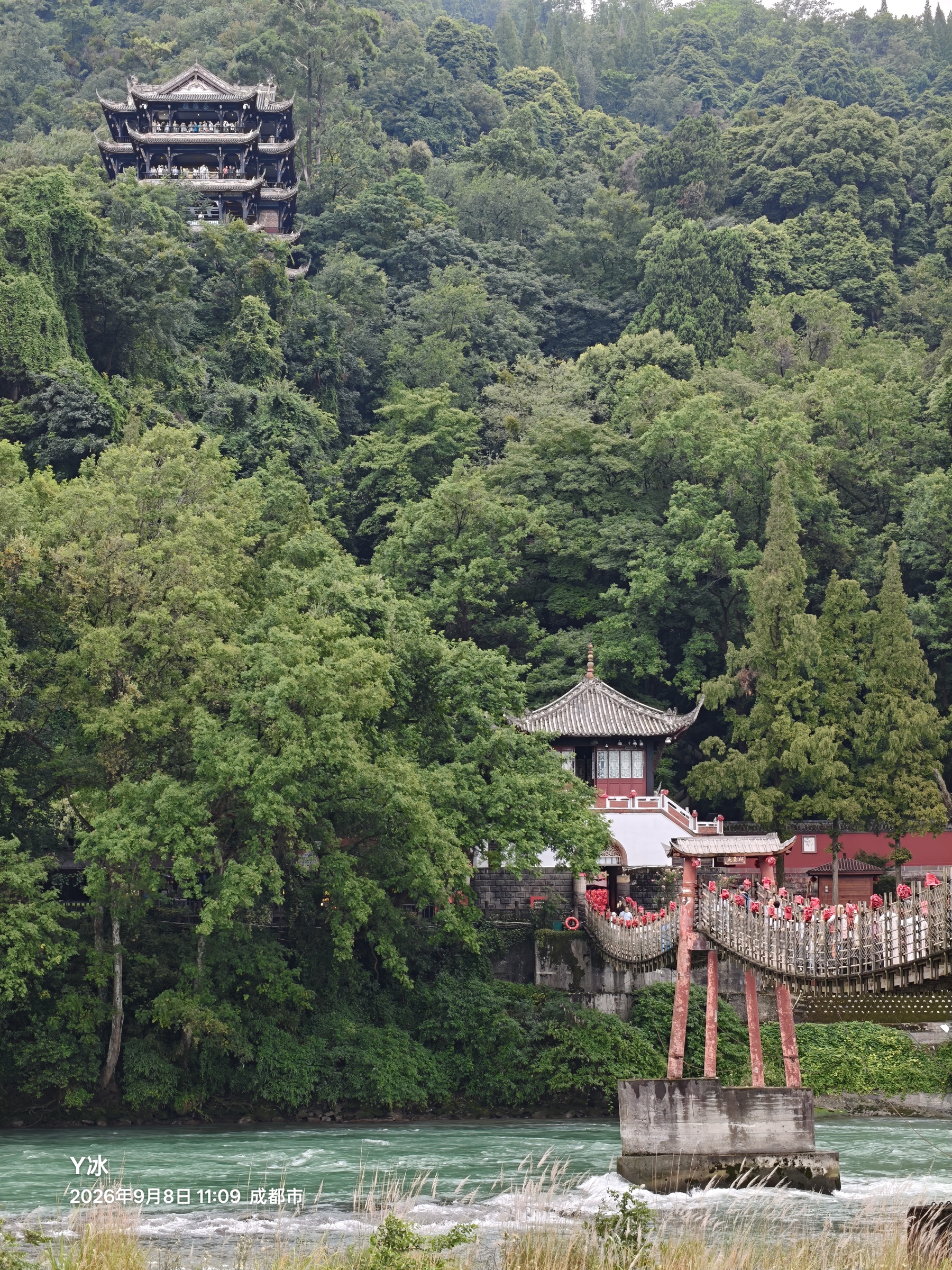 安瀾索橋遠眺
